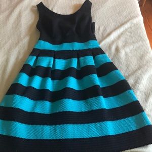 Striped homecoming dress